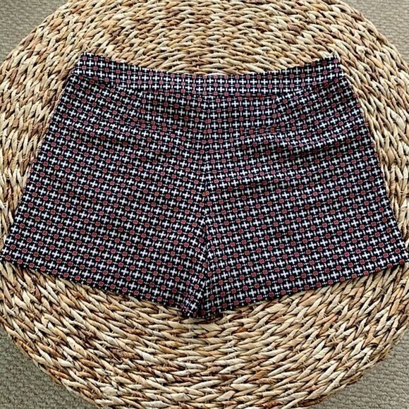 Ann Taylor Black and White High Waist Shorts - Picture 2 of 9